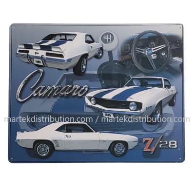 Enseigne Camaro Z/28 en métal 1969